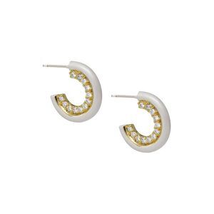 Cloverpost Decade 14K Plated Cz Hoops